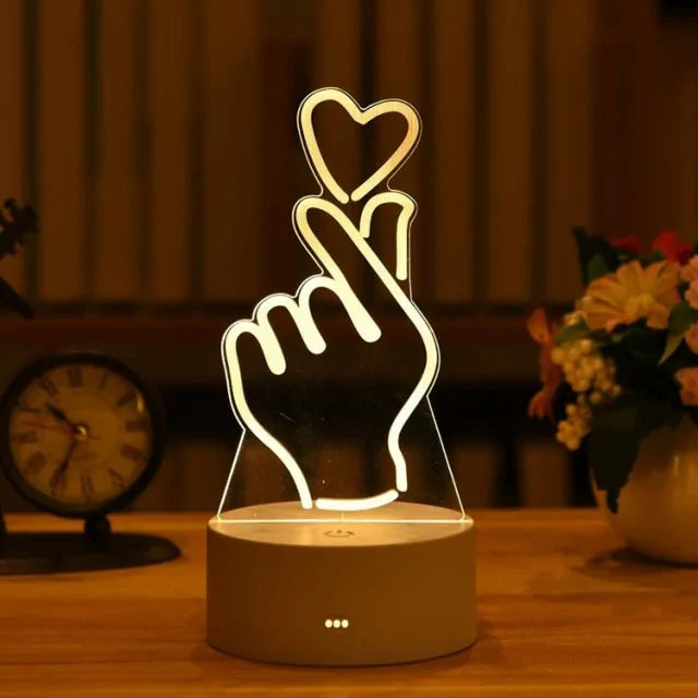 3D Acrylic Love Lamp