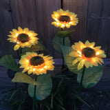 Eco-Friendly Illuminating Solar Sunflowers Set