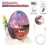 Starry Sky Dinosaur Egg Night Light Bluetooth Speaker