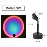 Sunset Projection Night Light: Galaxy Atmosphere Rainbow Lamp for Bedroom Decoration