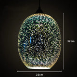 Modern 3D  Glass Shade Pendant Lamp Lights