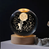 3D Moon Crystal Ball Night Light