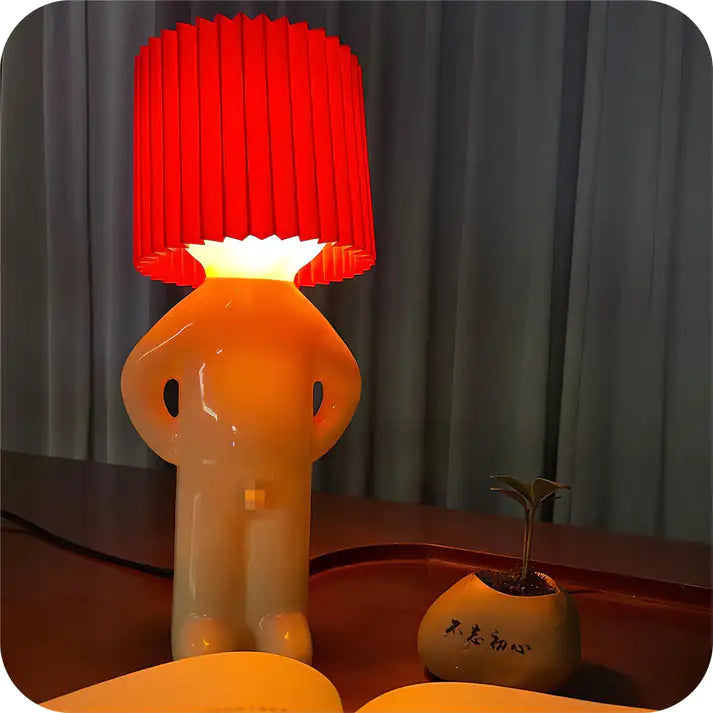 Creative Desk Lamp Shy Little Naughty Boy