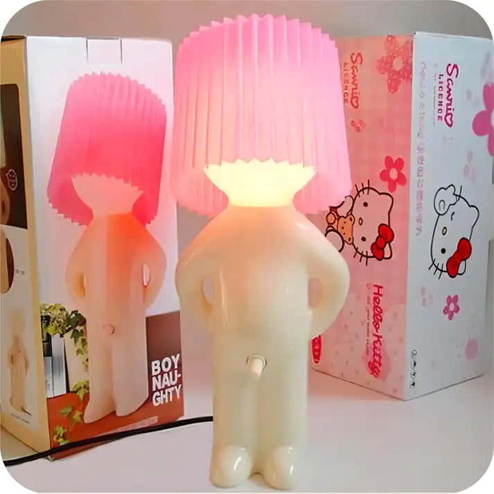 Creative Desk Lamp Shy Little Naughty Boy