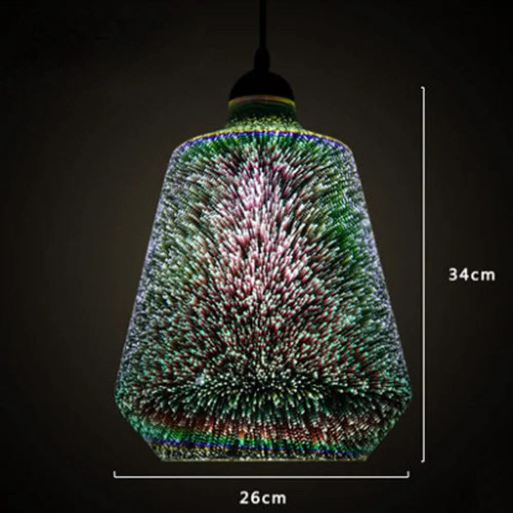 Modern 3D  Glass Shade Pendant Lamp Lights