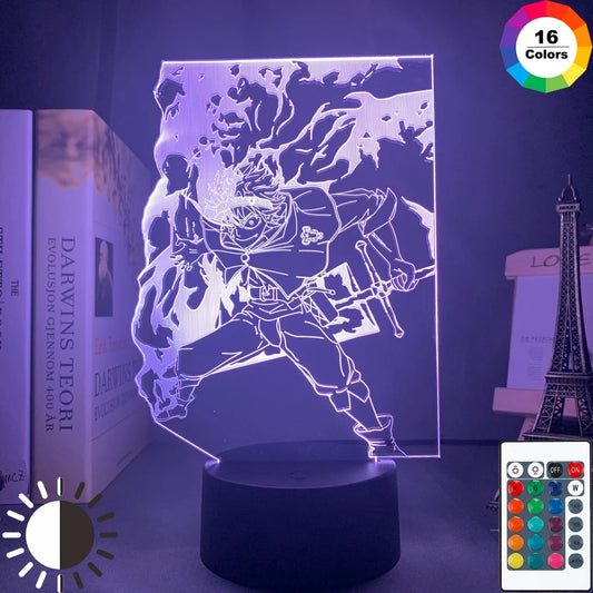 3D Lamp Anime Black Clover Asta Light