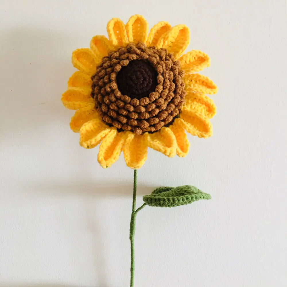 Handmade Crochet Sunflower For Home Decor