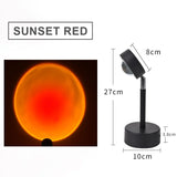 Sunset Projection Night Light: Galaxy Atmosphere Rainbow Lamp for Bedroom Decoration