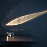 Italian Designer LED Crystal Table Lamp: "Eye of the Sky" Egg-shaped Night Light