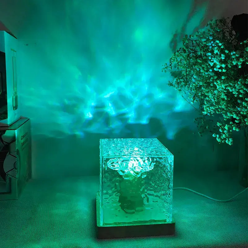 Dynamic LED Water Ripple Projector Lamp