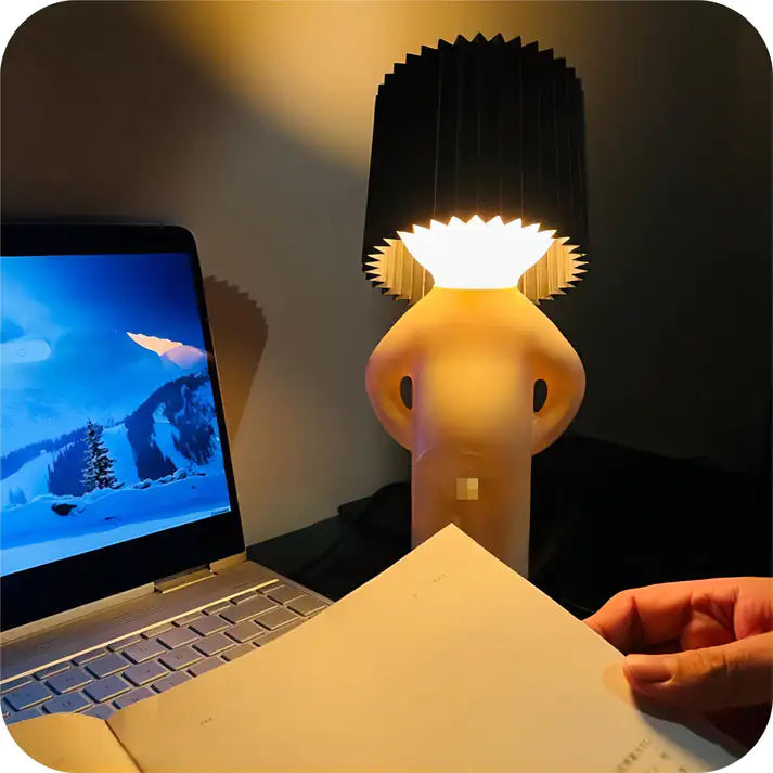 Creative Desk Lamp Shy Little Naughty Boy