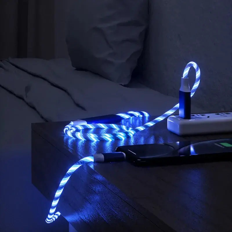 Glowing LED Light 3-in-1 Cable