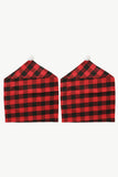 2-Pack Christmas Plaid Chair Covers