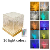 Crystal Lamp Water Ripple Projector Night Light