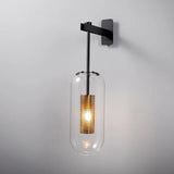 Modern Glass Wall Light Sconce Decorative LED Mirror